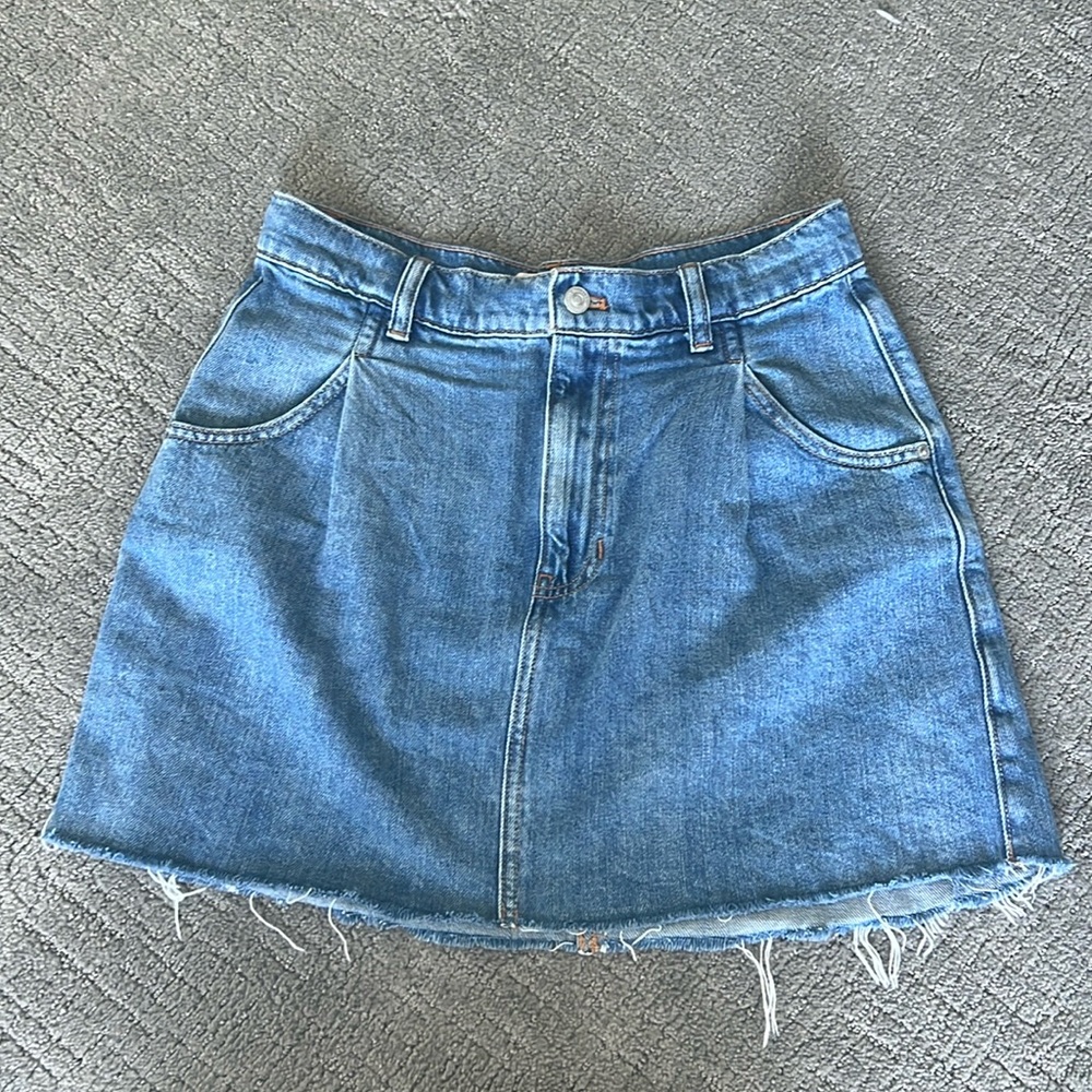 Free People Denim Mini Skirt